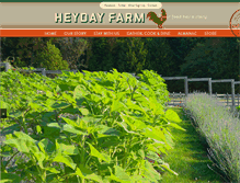 Tablet Screenshot of heydayfarm.com
